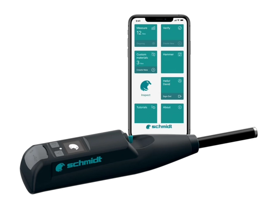 Esclerômetro martelo de rebote PROCEQ - Rock Schmidt RS8000