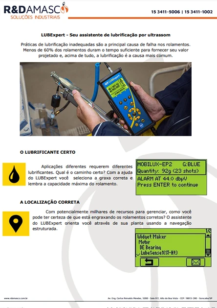 Ultrassom para detecção de vazamentos de ar comprimido - LUBExpert