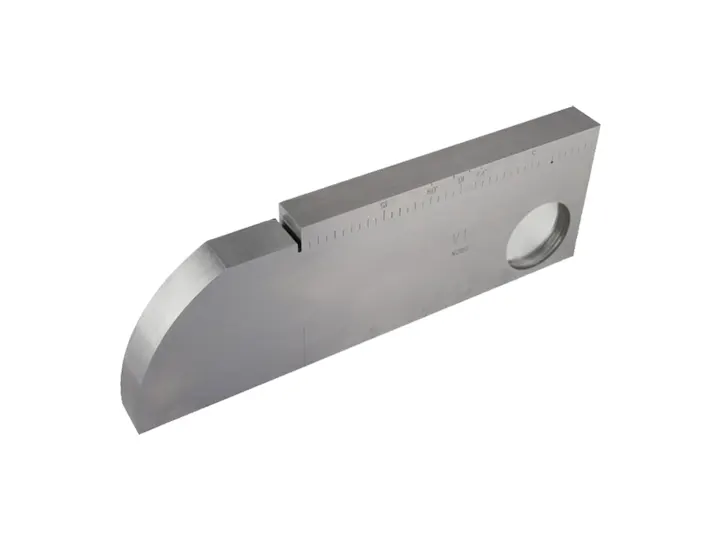 Bloco Padrão V1 para Equipamento e transdutores de Ultrassom industrial